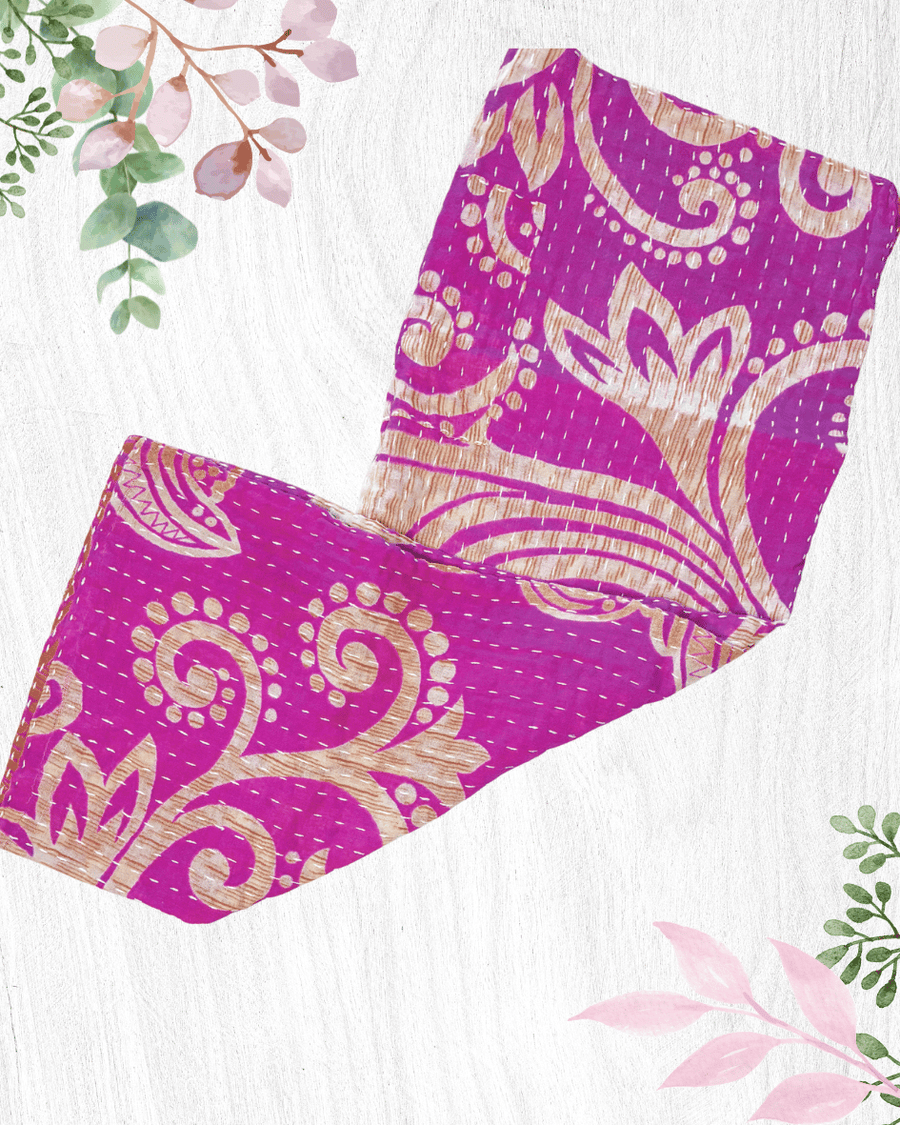 Kantha Kitchen Towel | Valentine's Day
