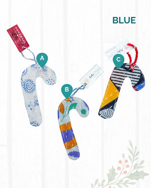 Kantha Christmas Ornaments | Candy Cane