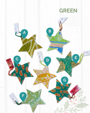 Kantha Christmas Ornaments | Star
