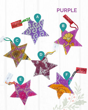 Kantha Christmas Ornaments | Star