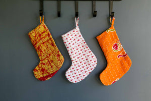 WS Mini Kantha Stocking | Old Style