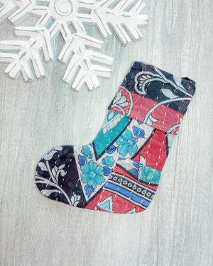 Mini Kantha Stocking