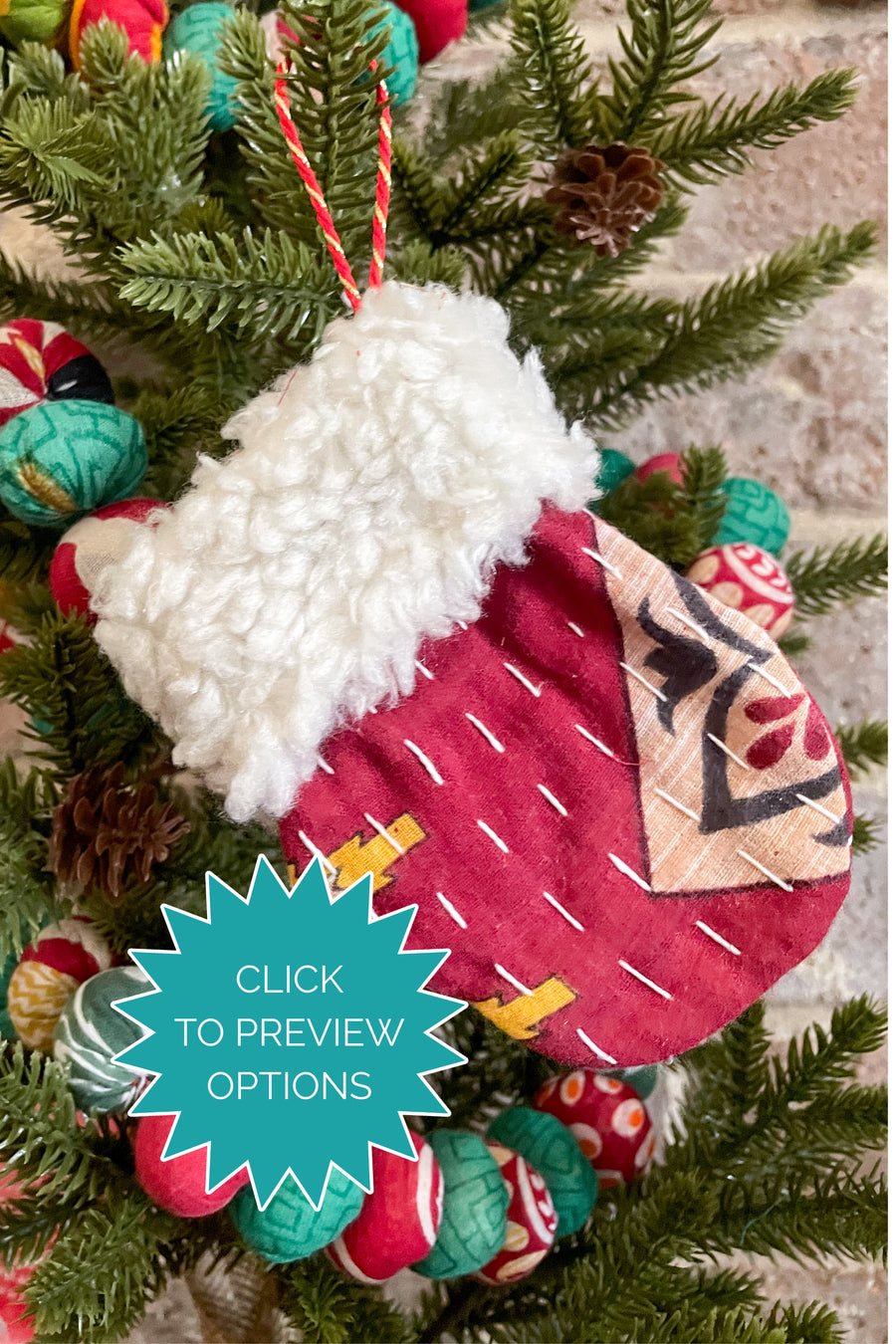 Kantha Christmas Ornament | Mit