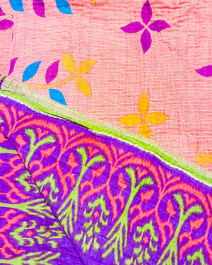 Kantha Throw Blanket