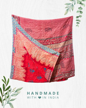 Kantha Throw Blanket
