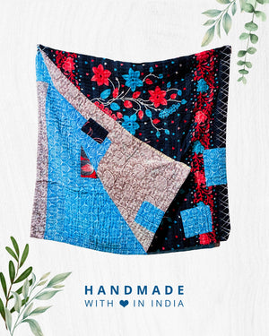 Kantha Throw Blanket