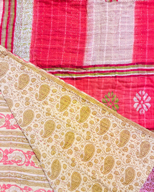 Kantha Throw Blanket