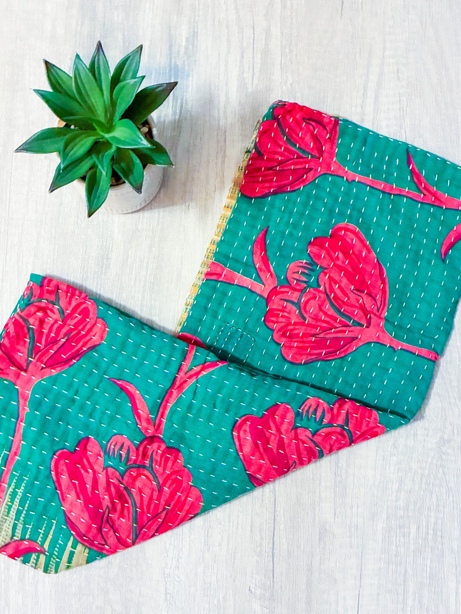 Kantha Kitchen Towel