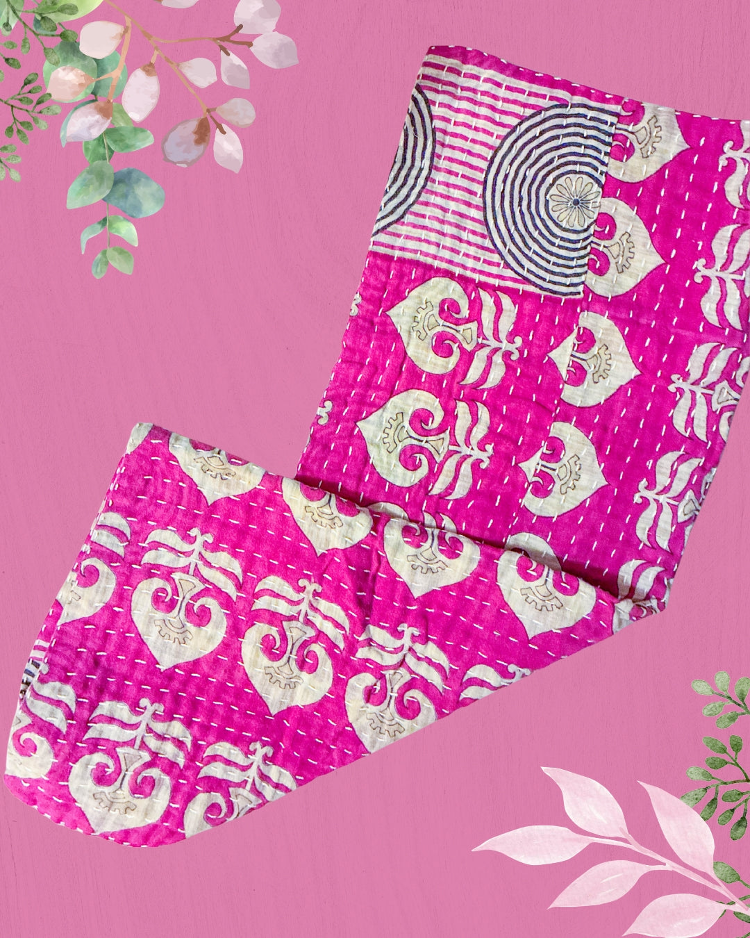 Kantha Kitchen Towel | Valentines