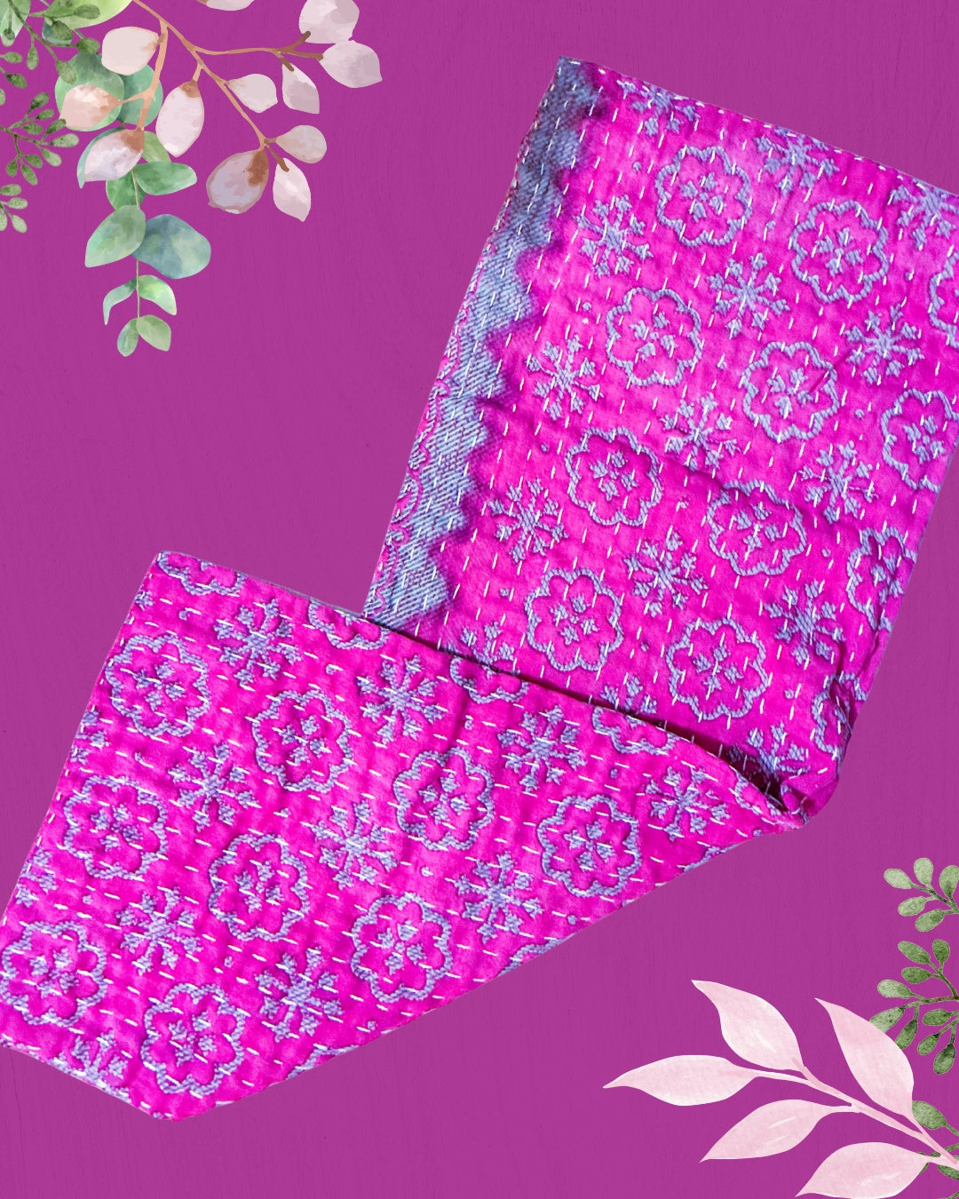 Kantha Kitchen Towel | Valentines