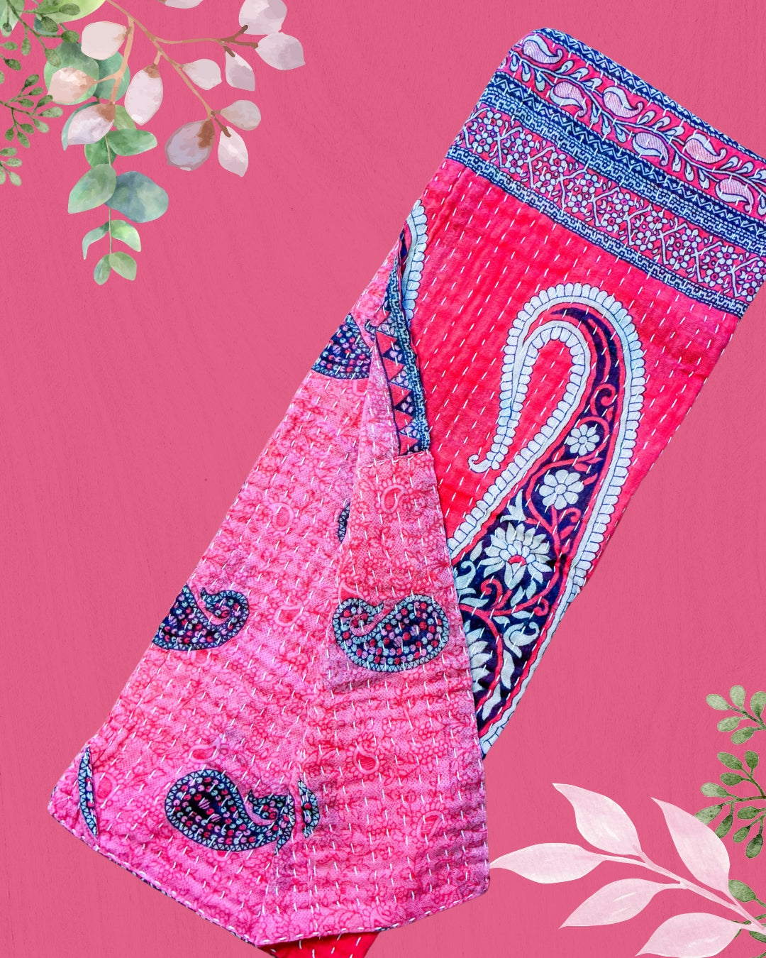 Kantha Kitchen Towel | Valentines