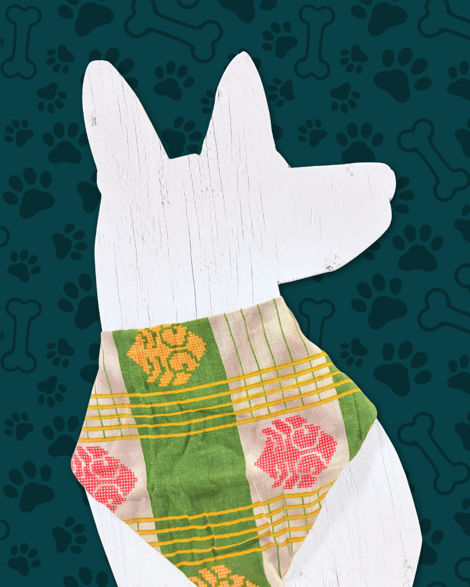 Saree Pet Bandana | Large
