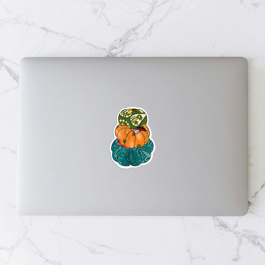 WS Saree Pumpkin Stack Sticker