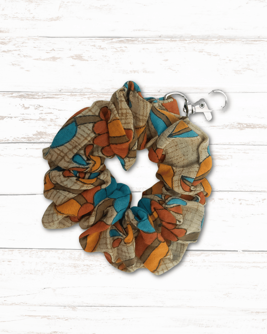 Saree Scrunchie Keychain