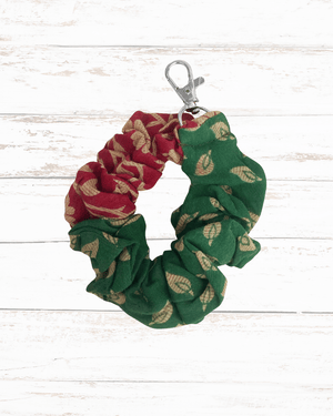 Saree Scrunchie Keychain