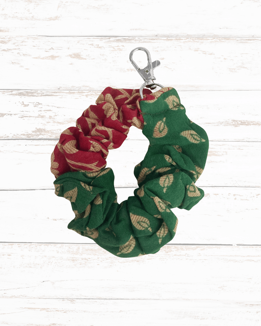 Saree Scrunchie Keychain