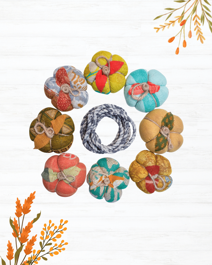 Saree Pumpkin Garland