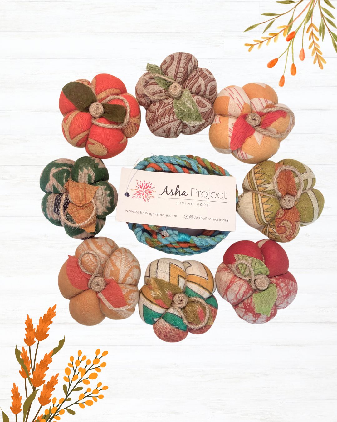 Saree Pumpkin Garland
