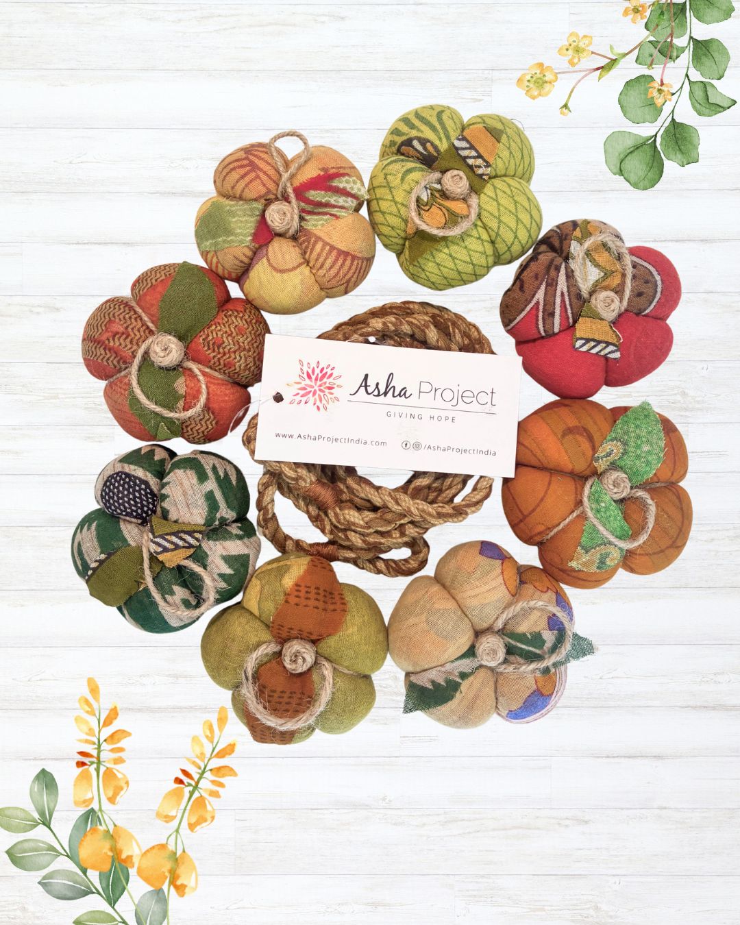 Saree Pumpkin Garland