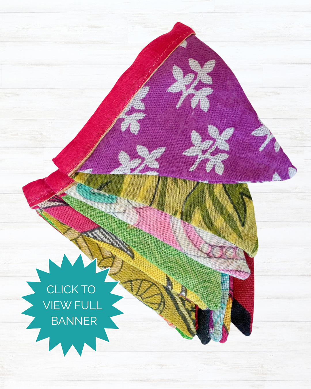 Saree Mini Triangle Banner