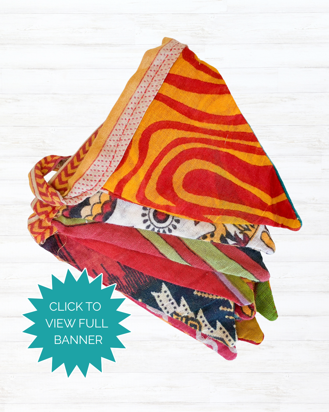 Saree Mini Triangle Banner
