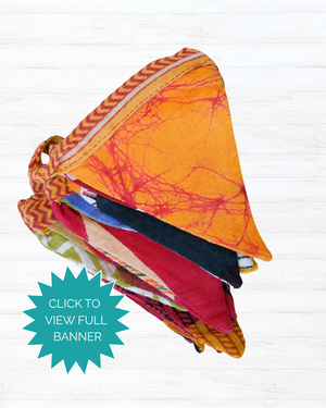Saree Mini Triangle Banner