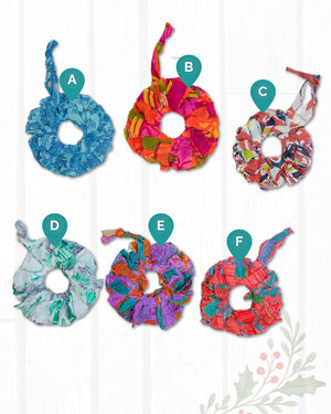 Saree Christmas Ornament | Wreath | Mini