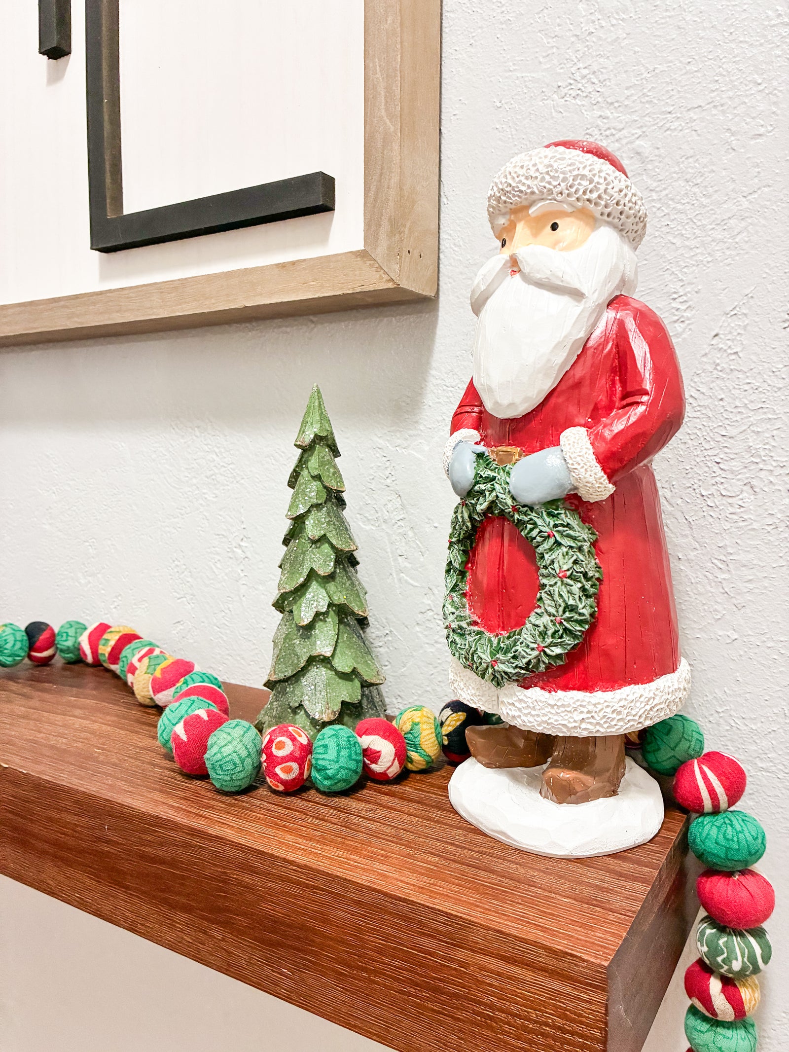 Saree Bead Garland in bright reds and greens perfect for Christmas Decorations.