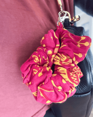 Saree Scrunchie Keychain