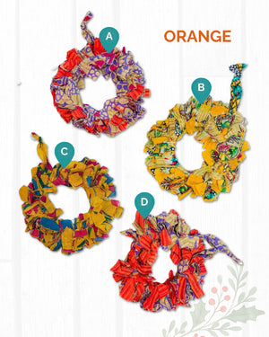 Saree Christmas Ornament | Wreath | Large