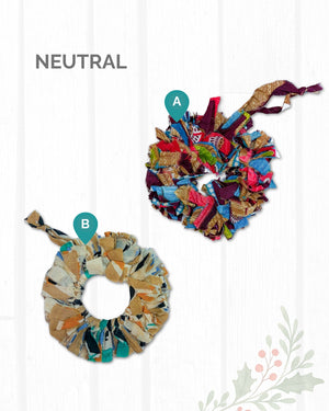 Saree Christmas Ornament | Wreath | Small