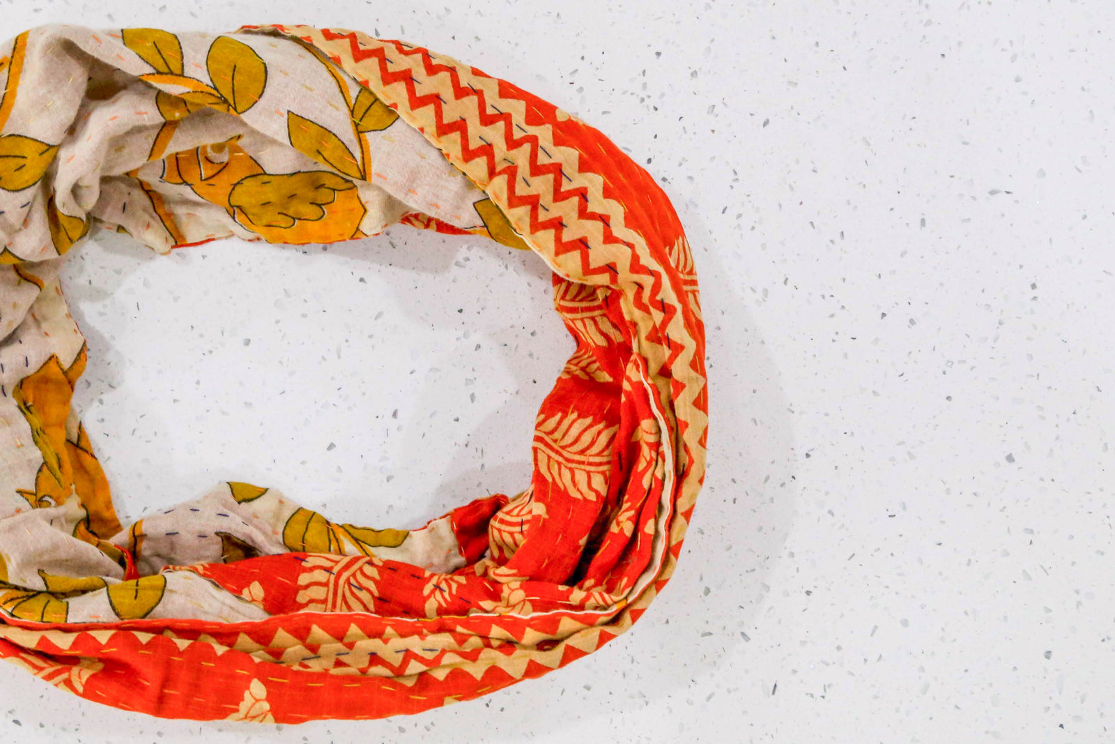 Kantha Infinity Scarf
