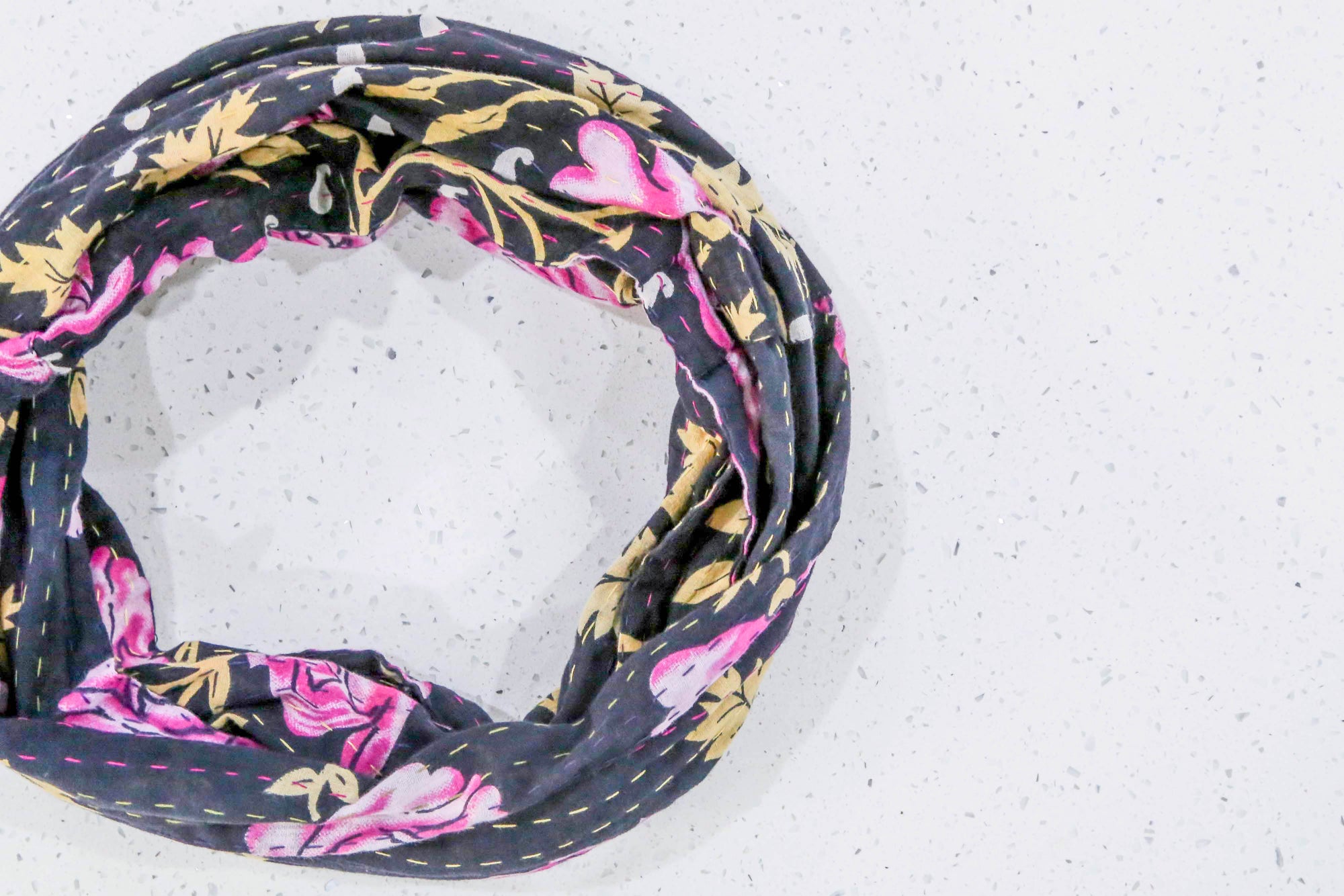 Kantha Infinity Scarf