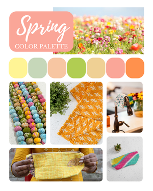 Bright and airy spring colors.