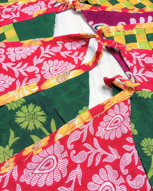 Saree Triangle Banner | Christmas