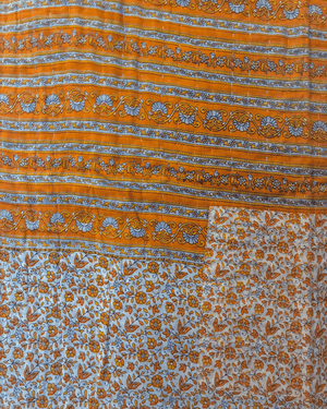 Kantha Mini Throw Blanket