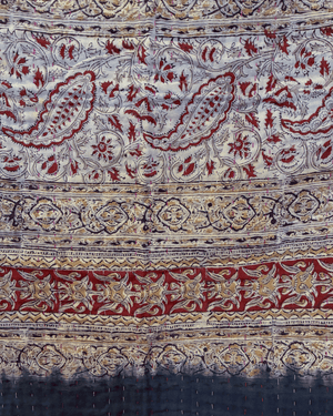 Kantha Mini Throw Blanket