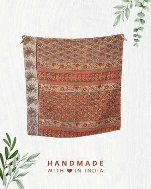 Kantha Mini Throw Blanket