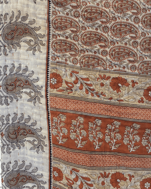 Kantha Mini Throw Blanket