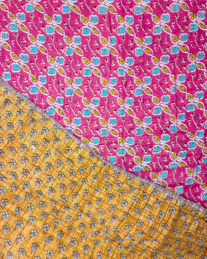 Kantha Throw Blanket