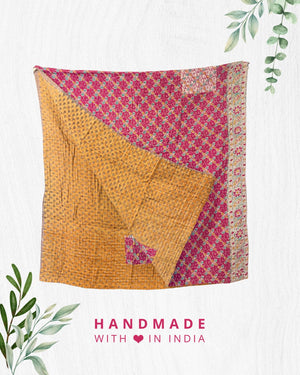 Kantha Throw Blanket