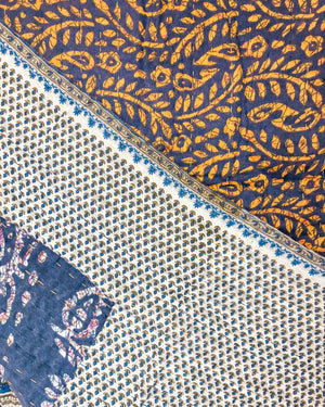 Kantha Throw Blanket