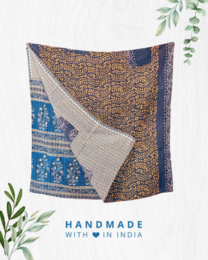 Kantha Throw Blanket