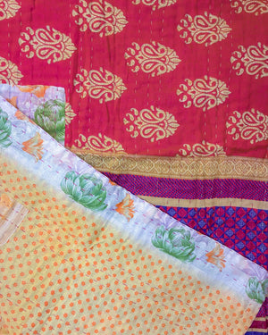 Kantha Throw Blanket