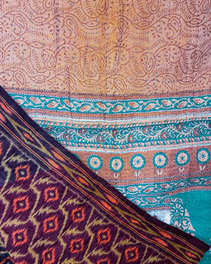 Kantha Throw Blanket