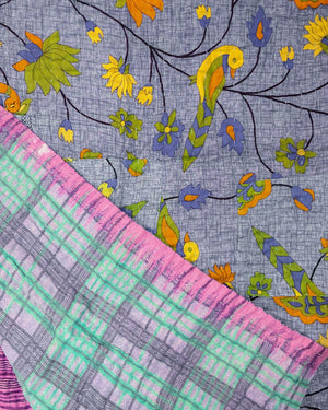 Kantha Throw Blanket