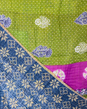Kantha Throw Blanket