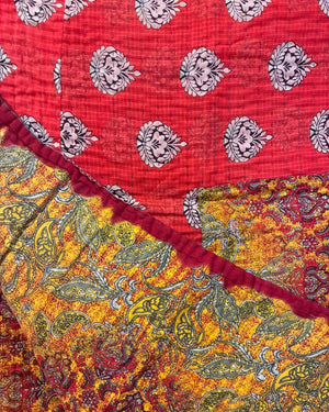 Kantha Throw Blanket