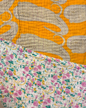 Kantha Throw Blanket