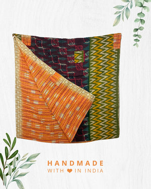 Kantha Throw Blanket